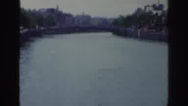 Dublin Ireland (1961): View Of A River From A Bridge