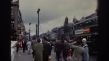 Dublin Ireland (1961): Views Of Busy City Sidewalks And Traffic Of Double Decker