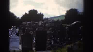 Dublin Ireland (1961): A Church And Cemetery In A Countryside Town