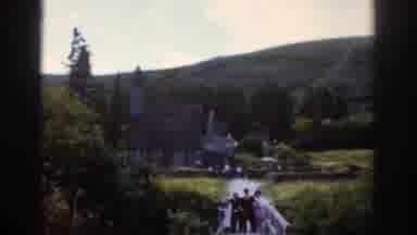 Dublin Ireland (1961): Tourist Group Exploring Historic Estate Garden Property
