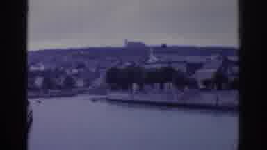 Dublin Ireland (1961): Urban Street Bustles With Traffic And People On Beautiful