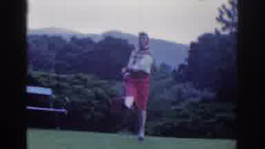Dublin Ireland (1961): Lady In A Red Skirt Showing Off Her Fun Dance Moves In The