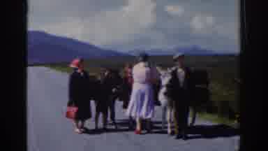 Dublin Ireland (1961): Visitors To The Old Country Following An Elderly Man With A