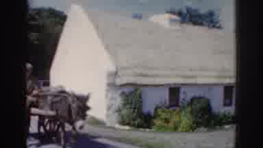 Dublin Ireland (1961): Man Traveling On Wagon Pulled By Mule