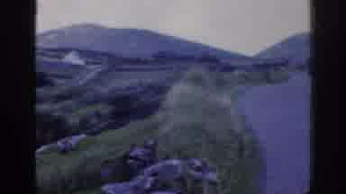 Ireland (1961): Van Road Old Sixties Home Made Video Fields Hills Grass