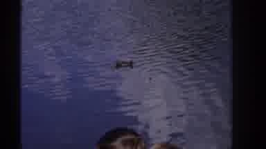 Ireland (1961): Duck Awaits Free Meal Bits From Two Little Girls At Local Pond