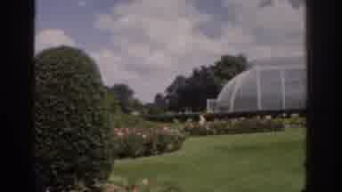 Ireland (1961): Large Glass Green House Set In Formal Park With Flowers And Hedge