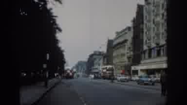 London England (1961): Bus Cars Avenue Old People