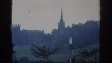 London England (1961): Footage Shot From A Highway Of Gothic Architecture In The