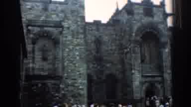 London England (1961): Old Church Being Visited By People Who Came For A Ceremony
