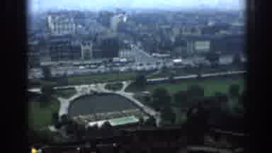 London England (1961): Footage Of Busy City Taken From Above