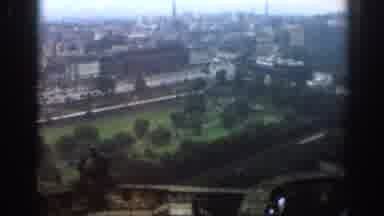 London England (1961): View Of A City From A High Point With A Large Park And A