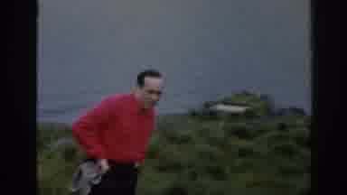 Scotland (1961): Happy Man Walking In A Beautiful Natural Setting On A Sunny Day