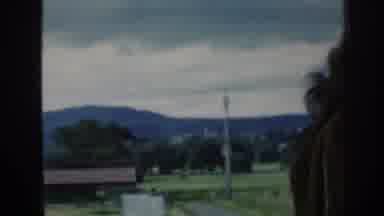 Scotland (1961): A Train Side View Of A Farm With Large Haystacks