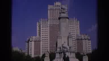 SPAIN-1966: Monument and Edificio España in Madrid