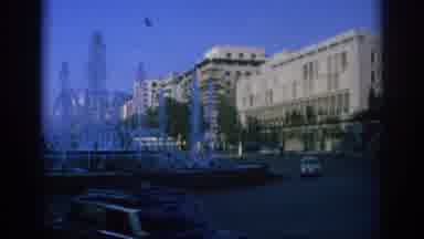 Spain (1966): Views Of Old Buildings And A Water Fountain In A European City