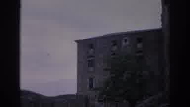 Spain (1966): Someone Videotaping Outdoor Scene Of Old Buildings, Looks Like Old