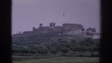 Spain-1966: View Of Ancient City That Stands On The Hill With Verdant Trees