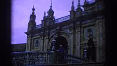 Spain (1966): Man And Woman Posing In A Historic Building