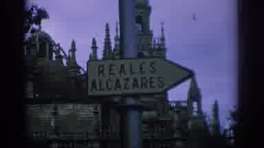 Spain (1966): Trees Of Many Colors In Vintage Video Of Girl Leaning On Side Of