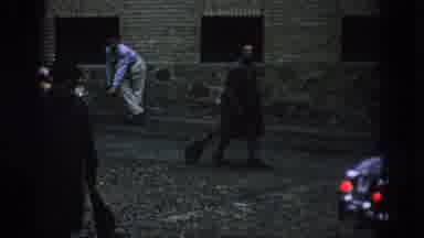 Spain (1966): Cleaning The Trash From A Road With Cars And People