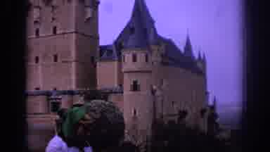 Spain (1966): Someone Videotaping White Female Outside, Appears To Be Visiting A
