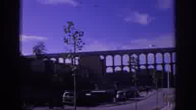 Spain (1966): Bridge And Giant Statue Of Cross On Hill