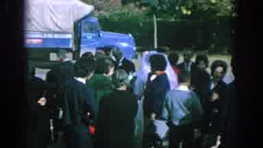 Spain (1966): Relatives And Friends Greet Newlyweds After Ceremony In City Church