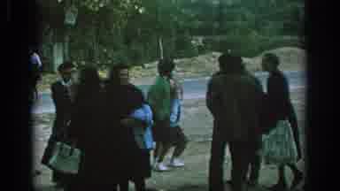 Spain (1966): Parents Take Their Children To The First Day Of School And Wait In
