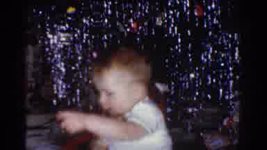 Omaha Nebraska USA (1968): Baby Playing On Train