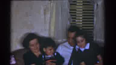 Omaha Nebraska USA (1968): Family Picture With Sunday Best Dress, Brother And