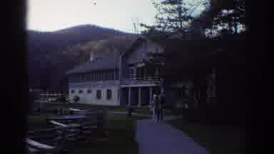 Bedford Virginia USA (1971): An Elderly Woman And A Man Walking Down A Path
