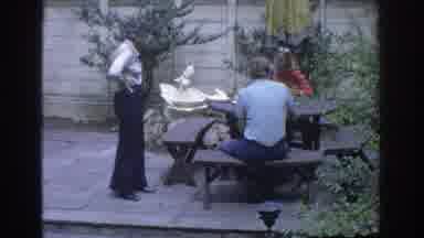Miami Florida USA (1971): Afternoon Coffee With Friends Having Lots Of Fun And