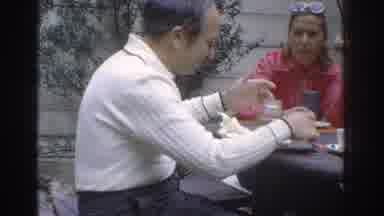 Miami Florida USA (1971): Man And Woman Eating