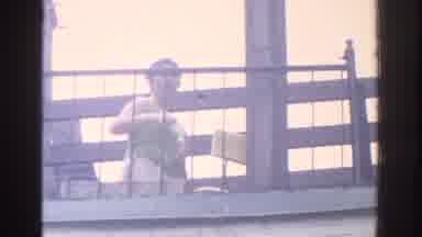 Miami Florida USA (1971): Woman Sitting On Balcony