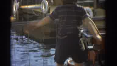 Miami Florida USA (1971): Family Having Fun At A Park With A Nice Big Lake And