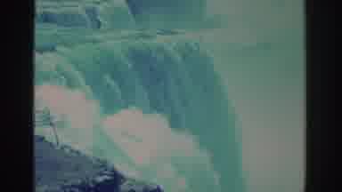 Niagra Falls New York USA (1971): Moment Of A Beautiful Waterfall That Recorded