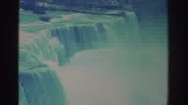 Niagra Falls New York USA (1971): Looping Videos Of Various Waterfalls Cascading