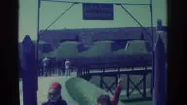 Niagra Falls New York USA (1971): Two People Visit A Historic Tourist Spot