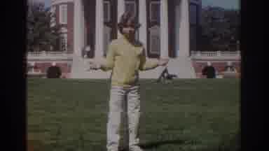 Richmond Virginia USA (1971): Young Girl Walking In Greensquare In The Middle Of