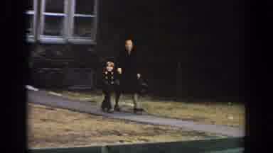 Philadephia Pennsylvania USA (1972): Woman Goes For A Walk With Her Son Through