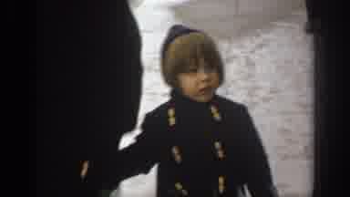 Philadephia Pennsylvania USA (1972): A Happy Couple With A Small Boy Stand On The