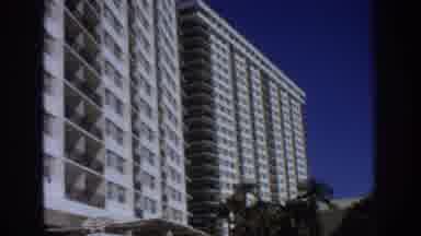 Philadephia Pennsylvania USA (1972): Large Hotel Resort Buildings And Blue Skies