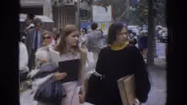 Philadephia Pennsylvania USA (1972): Graduation And People Are Leaving Or