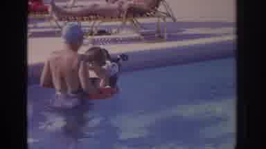 Philadephia Pennsylvania USA (1972): Family By The Pool