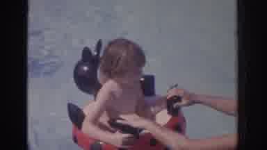 Philadephia Pennsylvania USA (1972): Frolicking In My Ladybug In The Pool As A