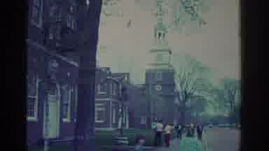Toronto Canada (1972): View Of Museum Sign People Walking By Red Brick Clock Tower