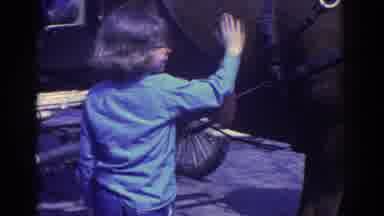 Toronto Canada (1972): Young Girl With Glasses Petting A Big Horse With Backwards