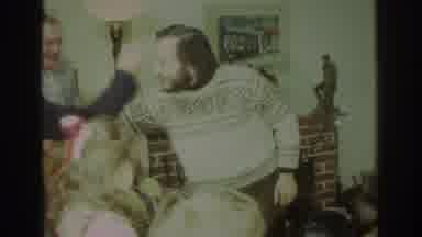 Toronto Canada (1972): Family Gathering With Pleasant Greeting Between Man And