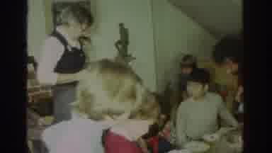 Toronto Canada (1972): Several Adults And Children Eating In A Room